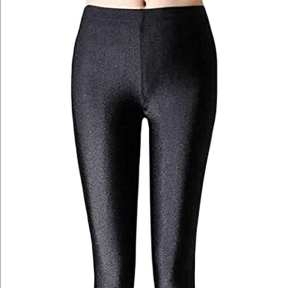 NEW WOMEN'S WINTER WARM SHINY LEGGINGS ELASTIC THICK VELVET PANTS TIGHTS - Picture 2 of 6